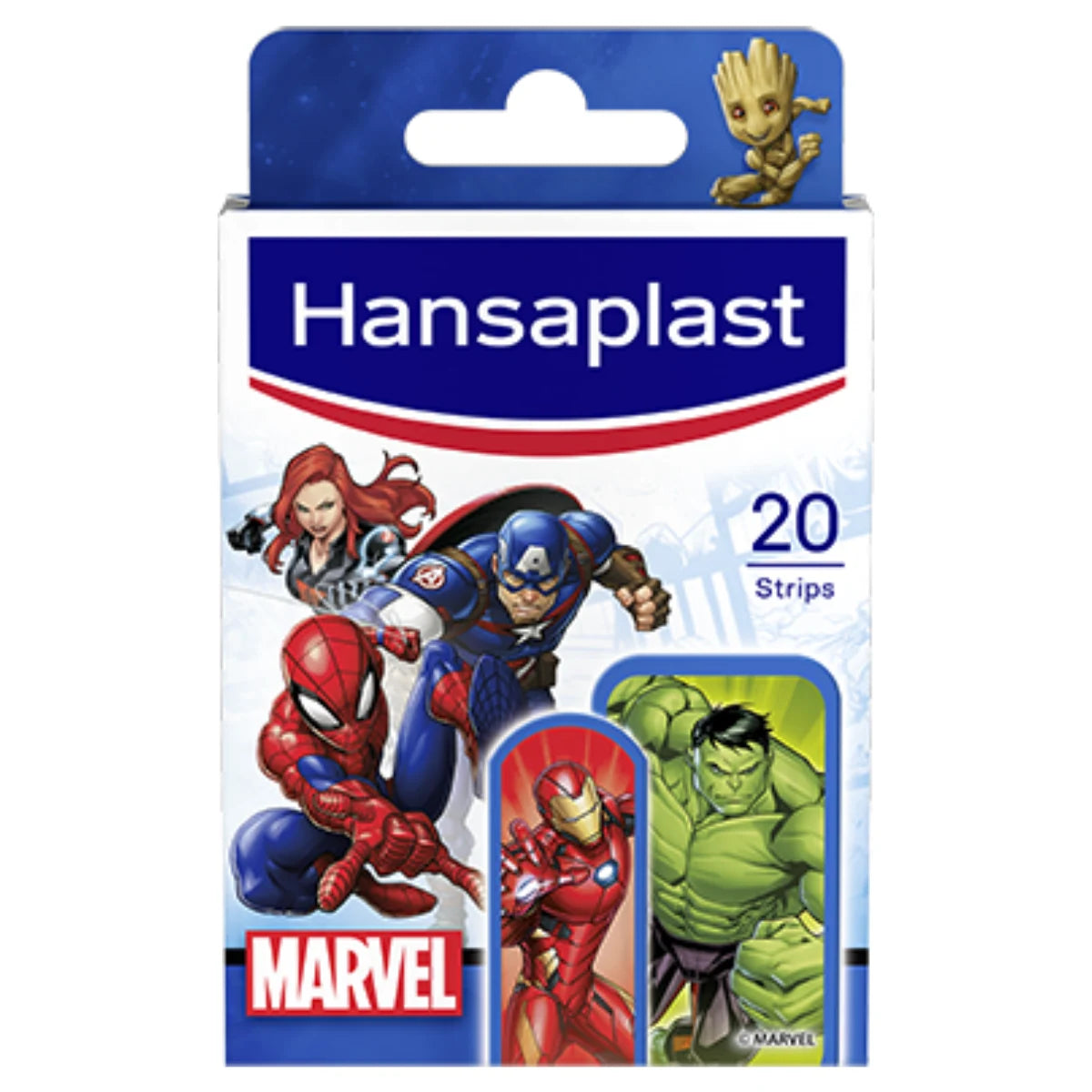 Hansaplast Marvel Strips Assortment 20 kpl lapsille