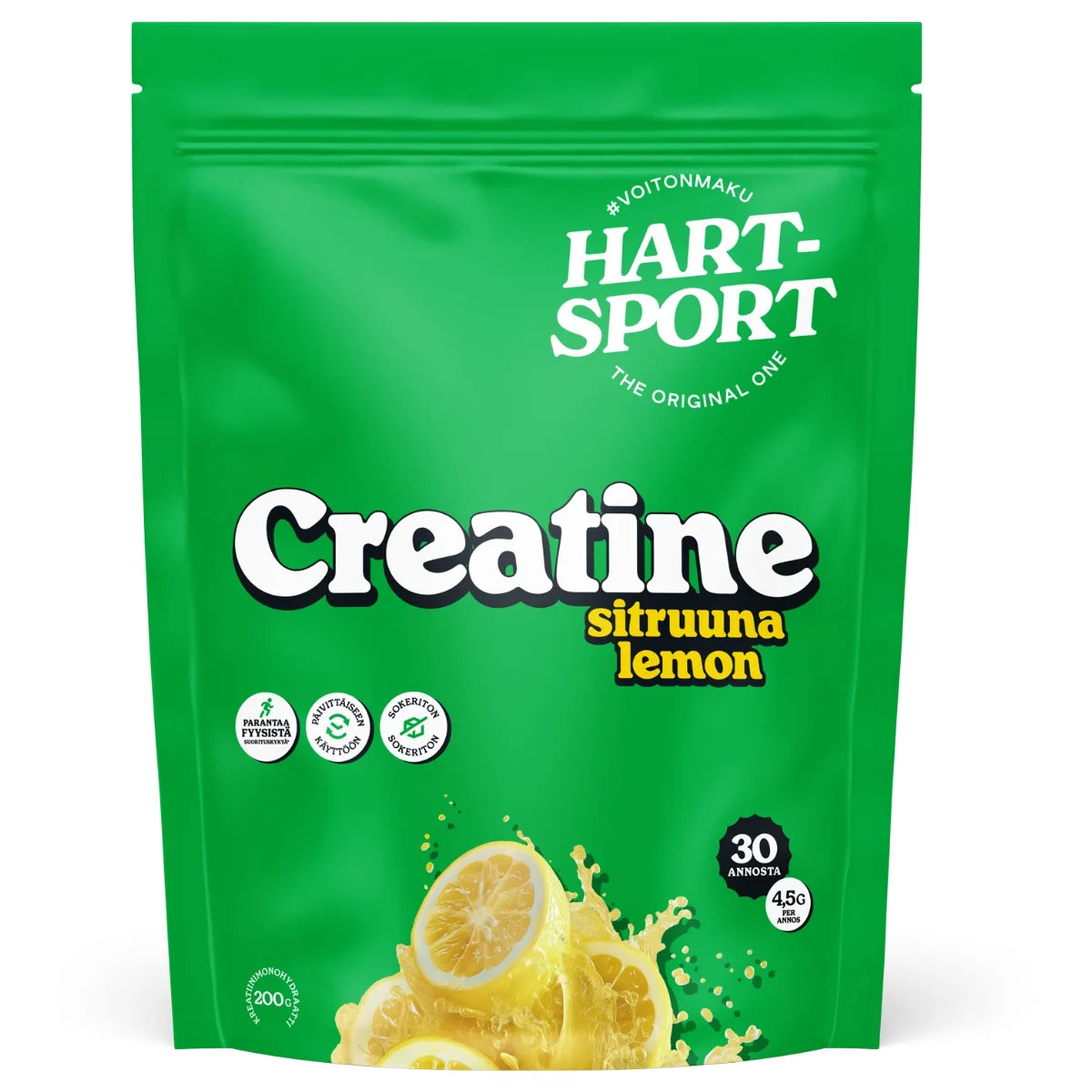 Hart-Sport Creatine Lemon 200 g – sitruunanmakuinen kreatiinijauhe