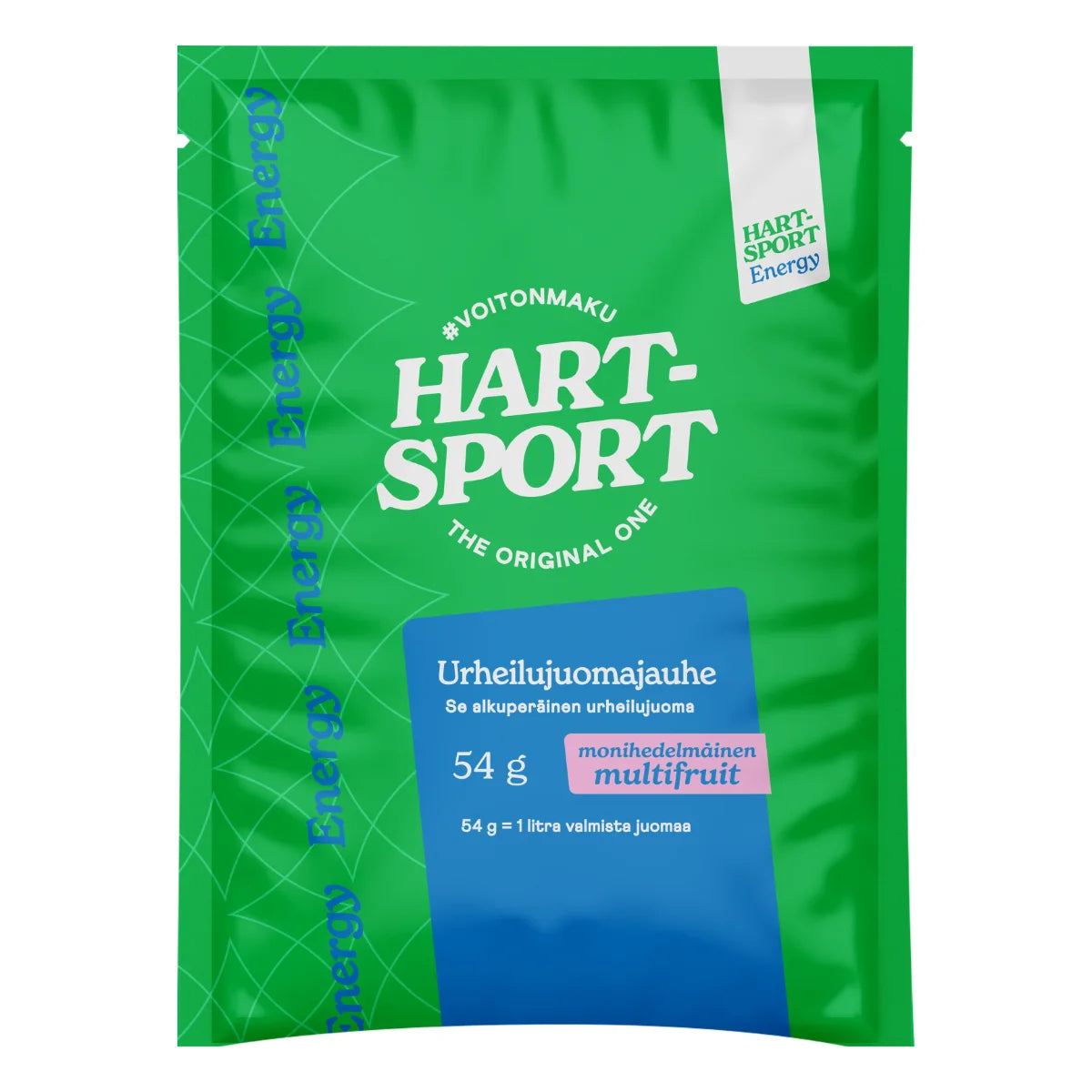 HartSport Urheilujuomajauhe - Multifruit 54 g, josta saa 1 litra valmista urheilujuomaa