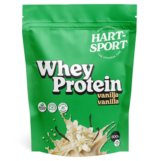 Hart-Sport Whey Protein Vanilla 500 g  vaniljanmakuinen heraproteiini