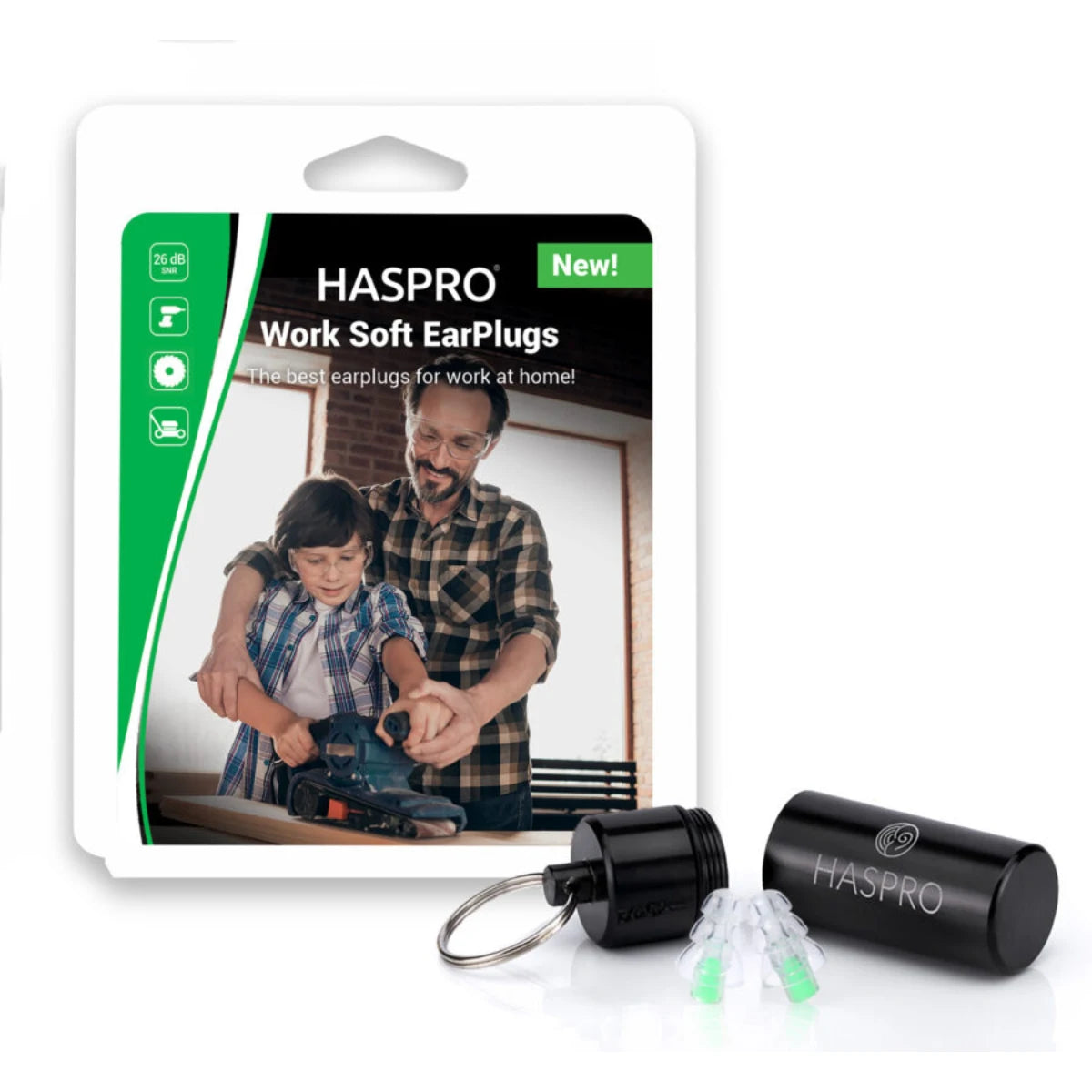 Haspro Work Soft silikonikorvatulpat 1 pari