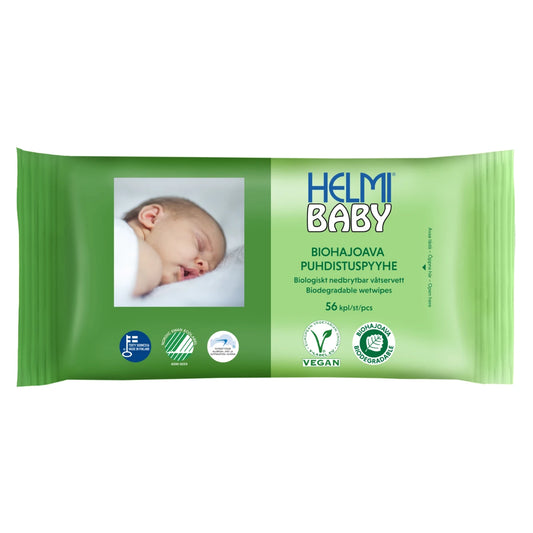 Helmi Baby Biohajoava Puhdistuspyyhe 56 kpl