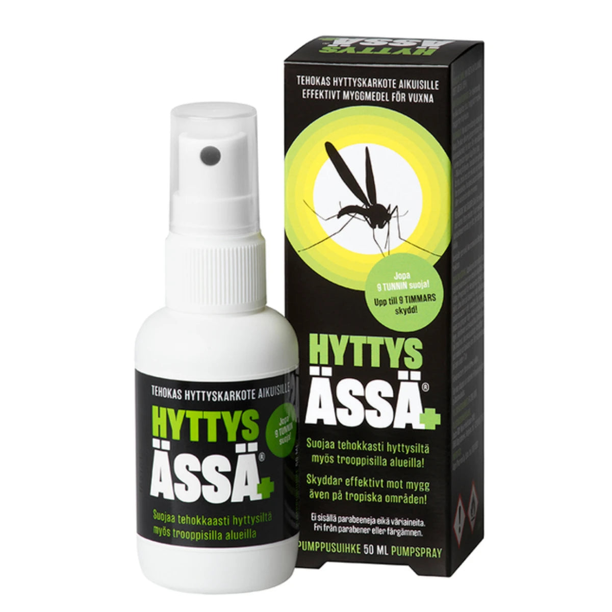 HYTTYSÄSSÄ+ Pumppusuihke 50 ml hyönteiskarkote