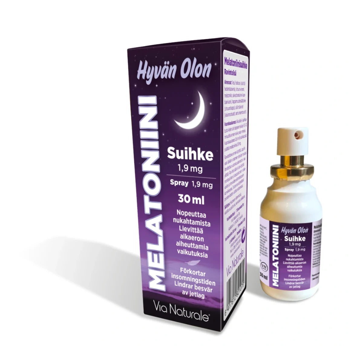 HYVÄN OLON Melatoniinisuihke 1,9 mg 30 ml