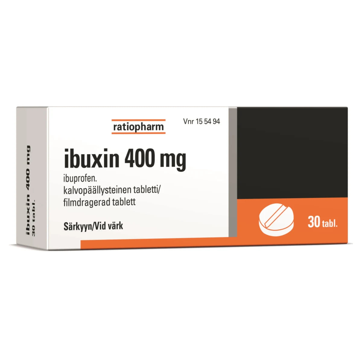 IBUXIN 400 mg tabletti, kalvopäällysteinen 30 kpl