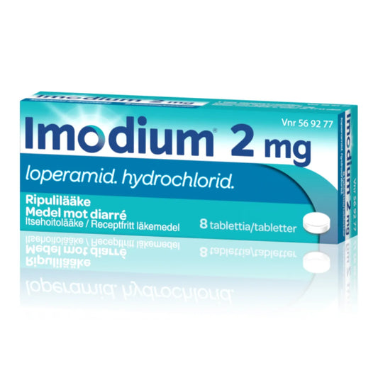 IMODIUM 2 mg tabletti, kalvopäällysteinen 8 kpl ripulilääke