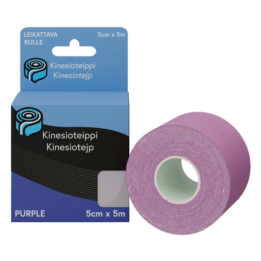 Kinesioteippi Purple 5 cm x 5 m Decem Pharma 1 kpl