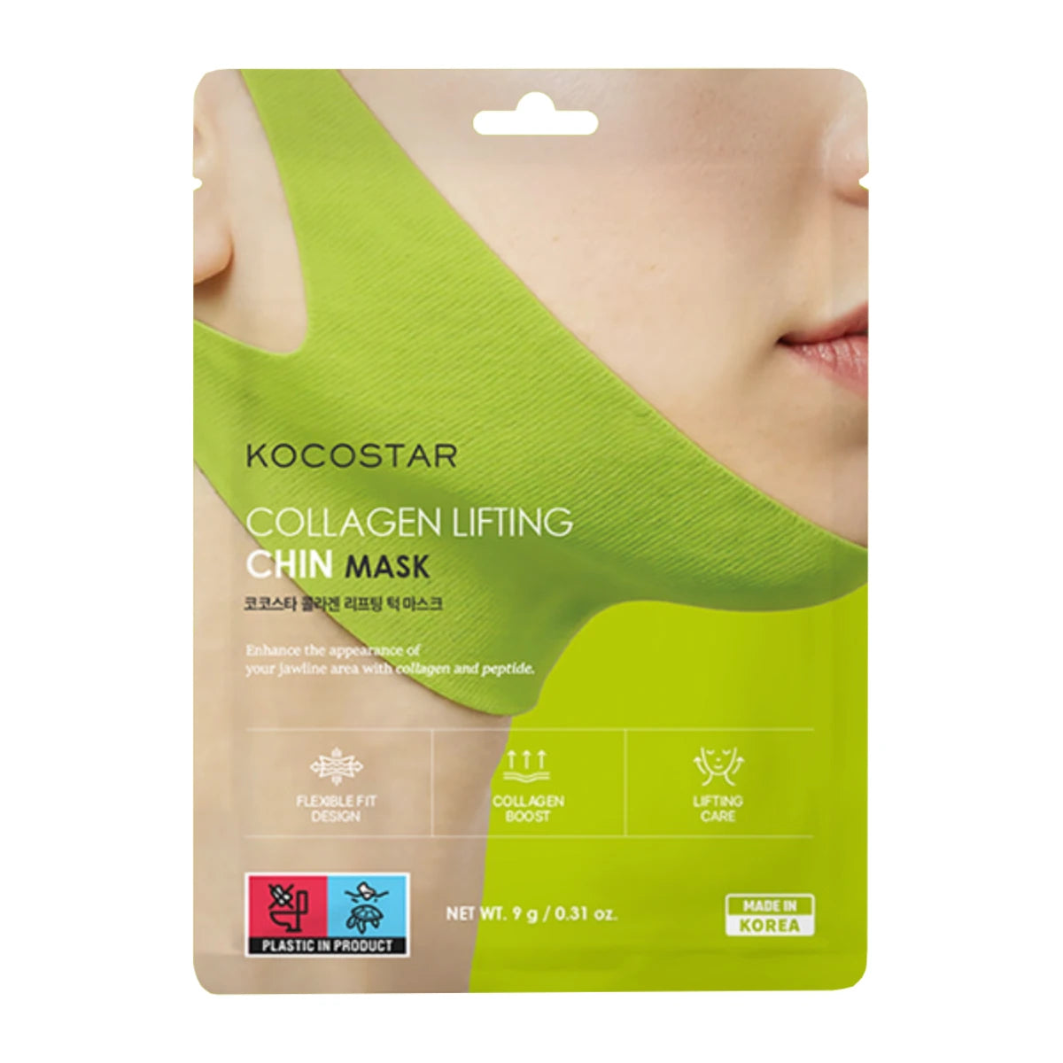 KOCOSTAR Collagen Lifting Chin Mask 1 kpl