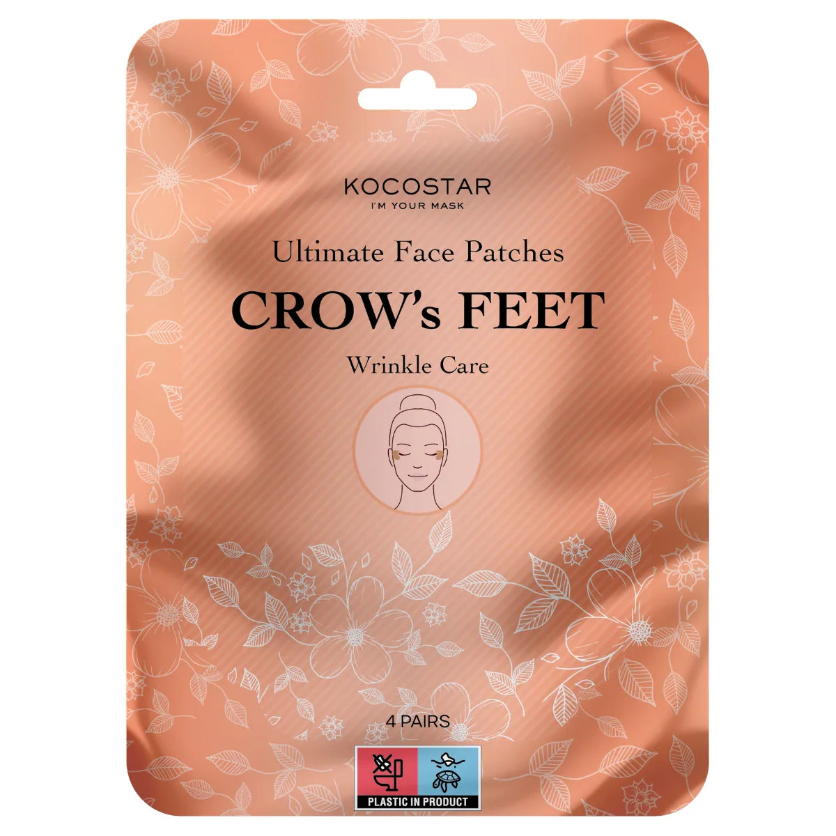 KOCOSTAR Face Patches Crows Feet 4 paria – kasvoteippi silmänympärysiholle