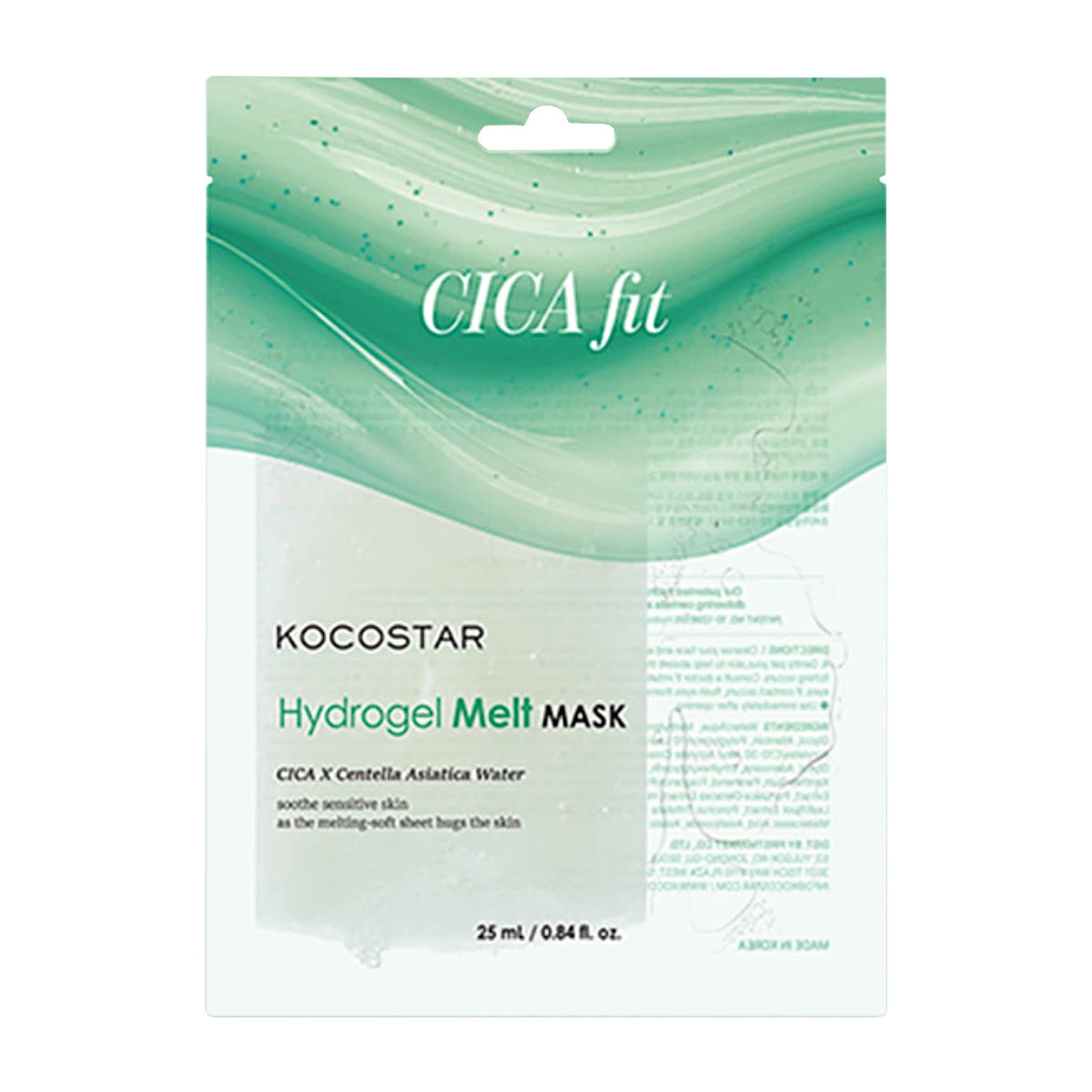 Kocostar Hydrogel Melt Mask Cica Fit 1 kpl (25 ml) – rauhoittava ja kosteuttava cica-naamio herkälle iholle