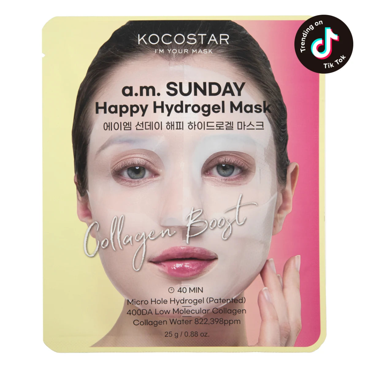 KOCOSTAR a.m. Sunday Hydrogel Collagen Mask – TikTok-suosikki!