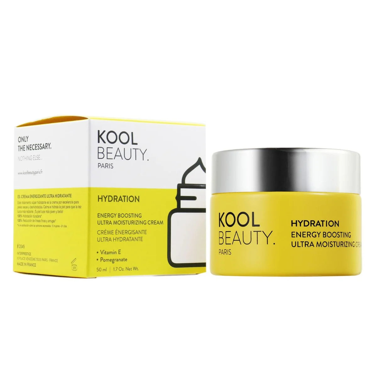 Kool Beauty Energy Boosting Ultra Moisturizing Cream 50 ml silottaa juonteita