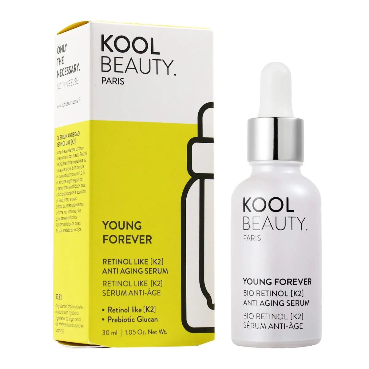 Kool Beauty Retinol Like Anti Aging Serum 30 ml Kasvipohjaisella retinolikompleksilla