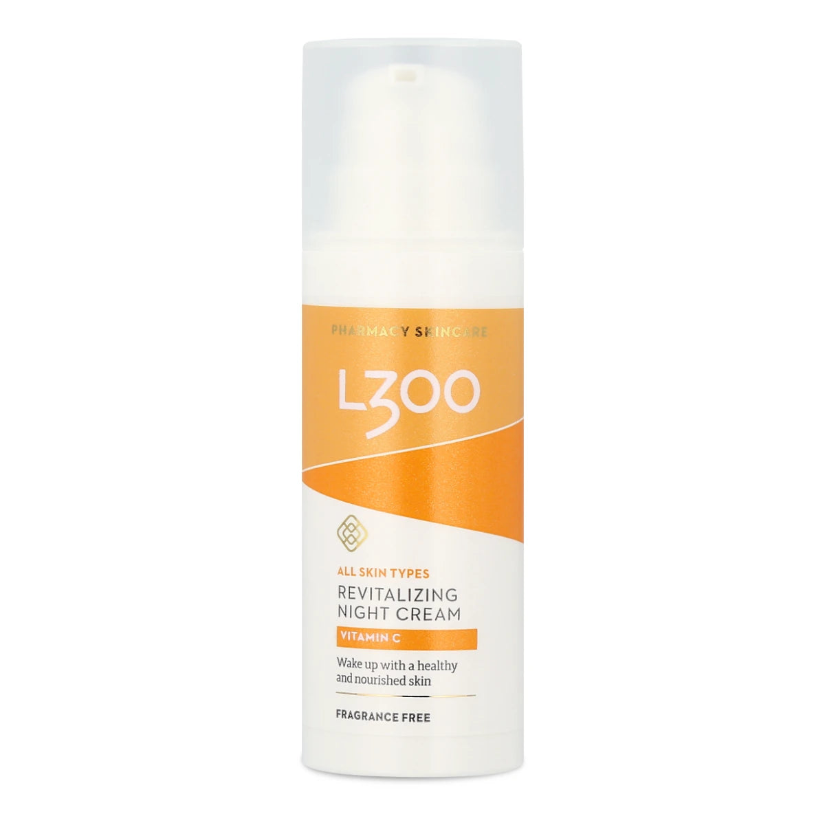 L300 Vitamin C Revitalizing Night Cream hajusteeton Yövoide pumppupullo