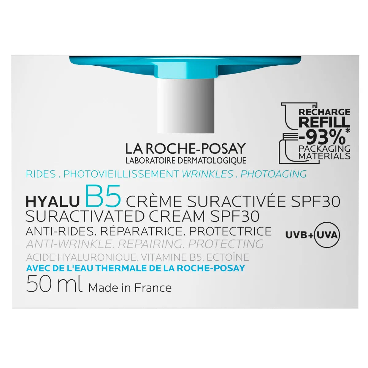 La Roche-Posay Hyalu B5 Suractivated Cream SPF30 Refill 50 ml täyttöpakkaus