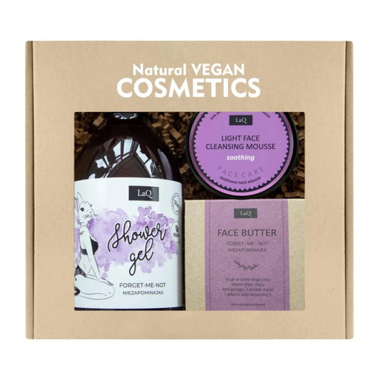 LaQ Lahjapakkaus Forget-Me-Not Naisille – 3-osainen luonnonkosmetiikkalahja