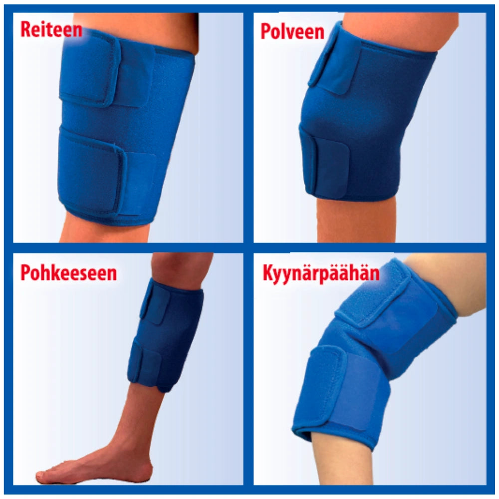 LABTEX Care Nordic Monitoimituki 4-in-1, Neopreeninen monitoimituki polven, pohkeen, reiden tai käsivarren tukemiseen.