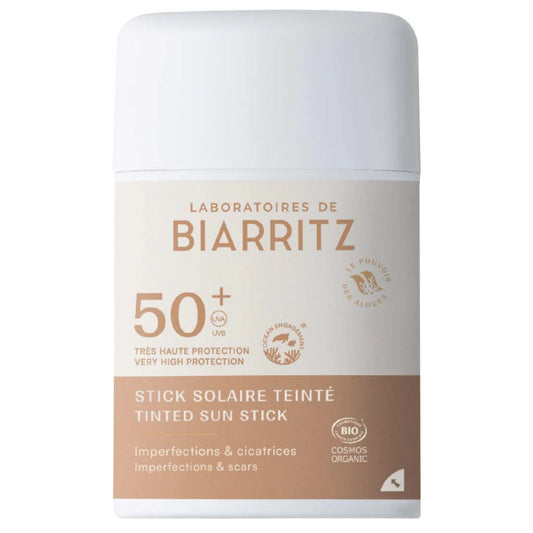 Laboratoires de Biarritz Tinted Sunscreen Stick SPF50+ – Luonnollinen ja sävytetty aurinkosuoja herkälle iholle