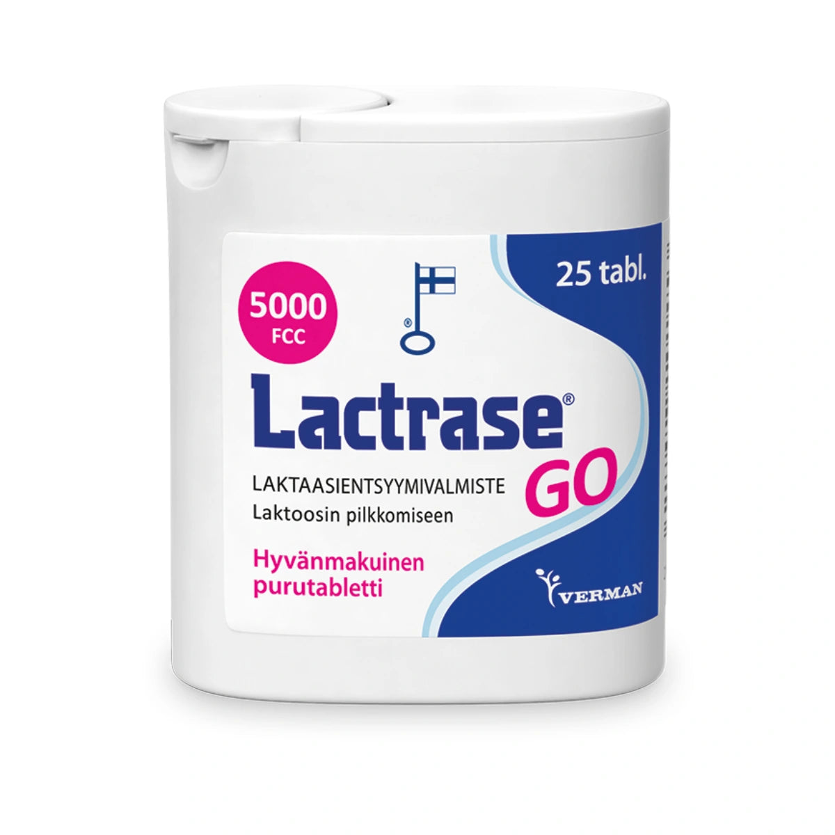 LACTRASE Go laktaasientsyymi purutabletti 25 kpl