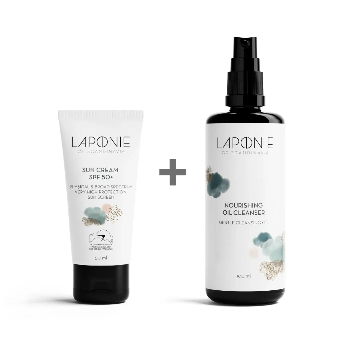 Laponie of Scandinavia Sun Cream & Nourishing Oil Cleanser Aurinkosetti