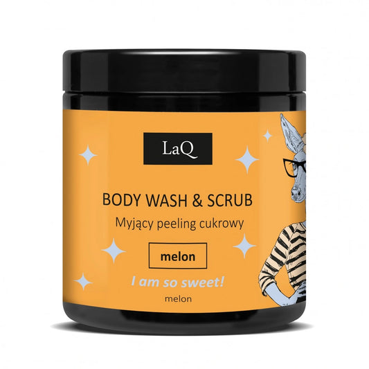 LAQ Melon Body Wash & Scrub pesu- ja kuorintavaahto 220 g