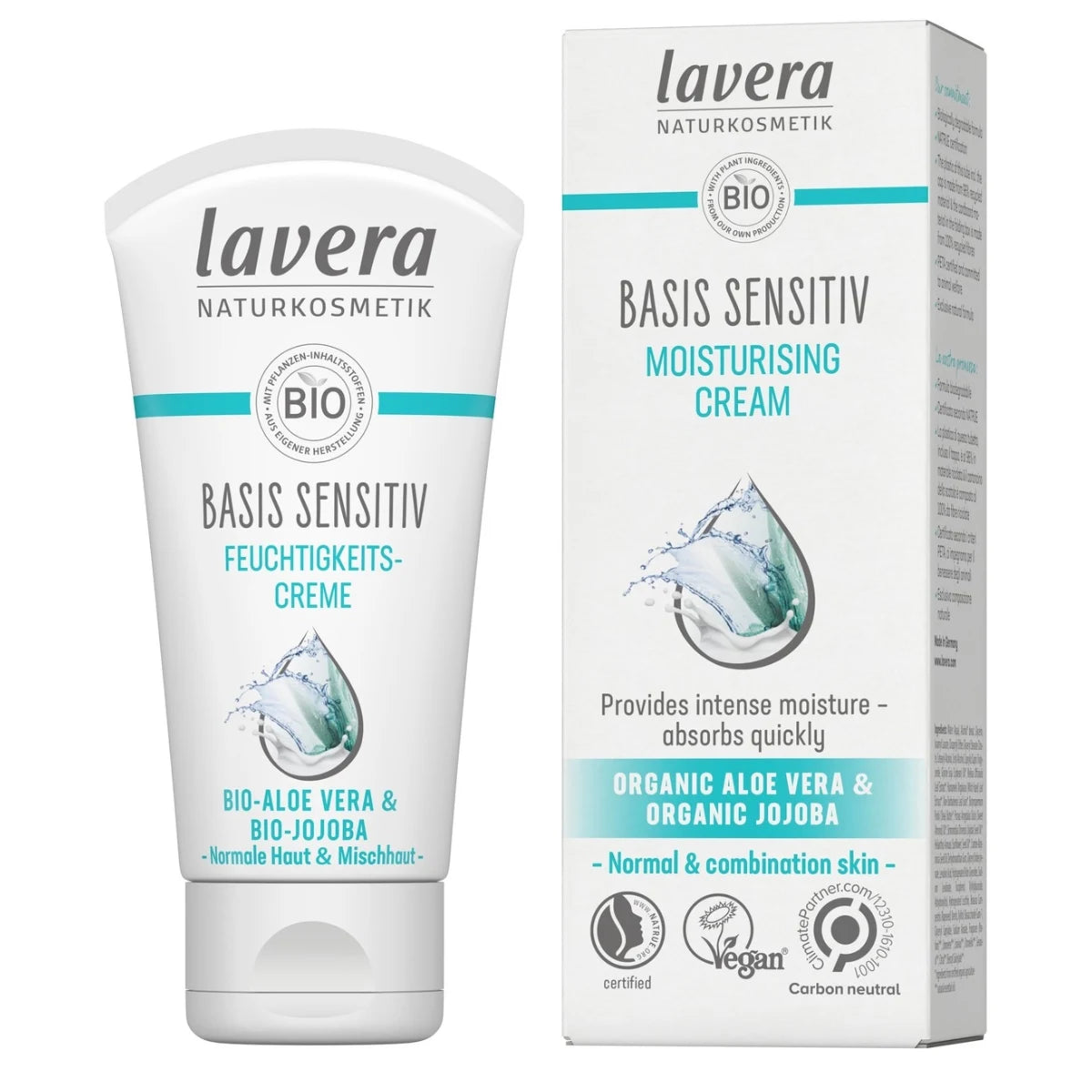 Lavera Basis Sensitiv Moisturising Cream 50 ml kasvovoide normaalille ja sekaiholle