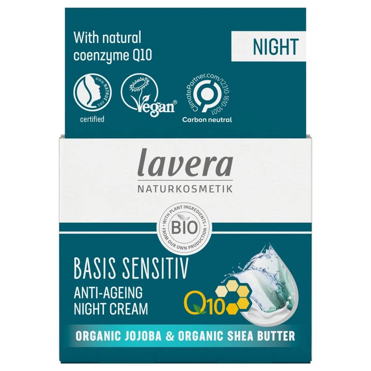 Lavera Basis Sensitiv Q10 Night Cream 50 ml – Yövoide ikääntymisen merkkejä vastaan