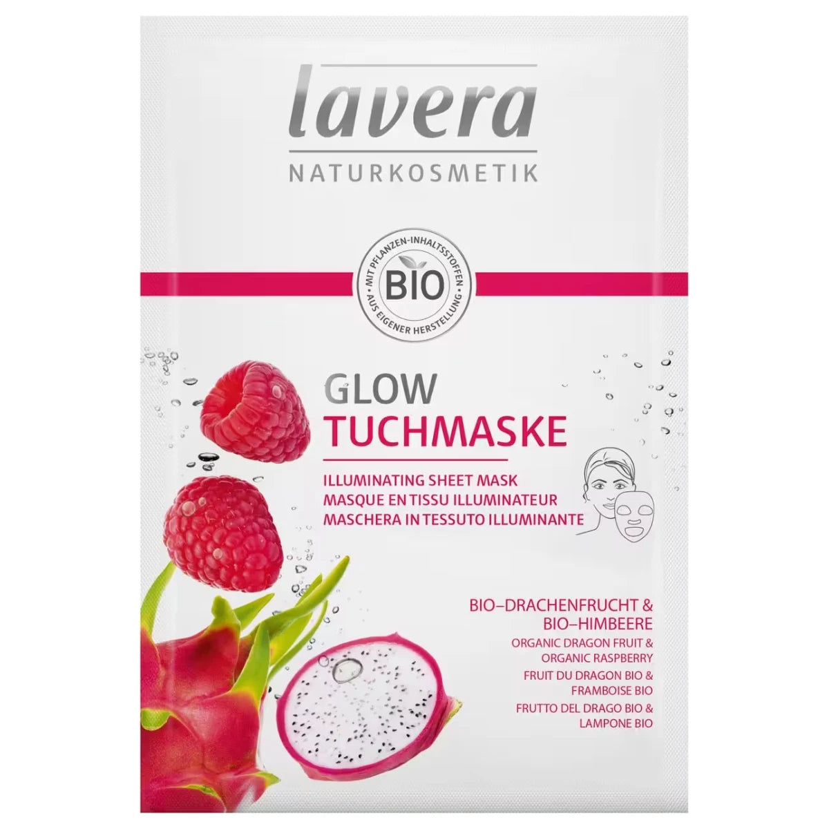Lavera Illuminating Sheet Mask 21 ml – iholle hehkua antava kangasnaamio