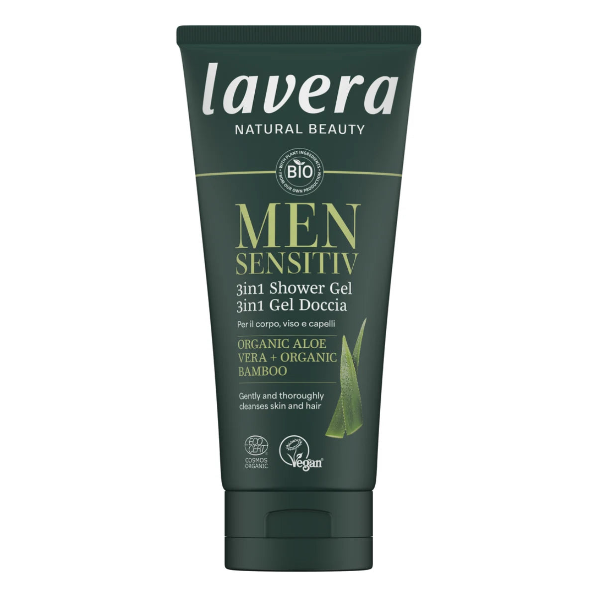 Lavera Men Sensitiv 3in1 suihkugeeli vartalolle ja hiuksille 200 ml