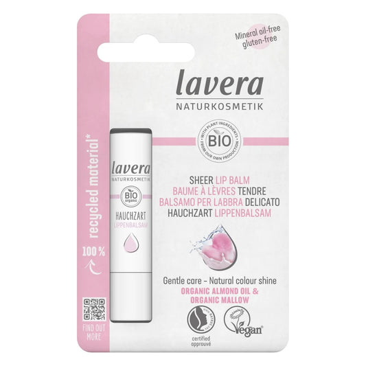 Lavera Sheer Lip Balm – luonnollisen pinkin sävyinen huulivoide