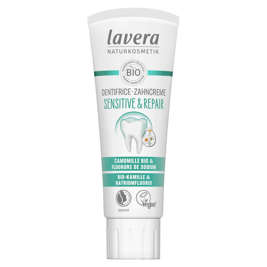 Lavera Sensitive & Repair Hammastahna 75 ml – Herkille hampaille ja ikenille
