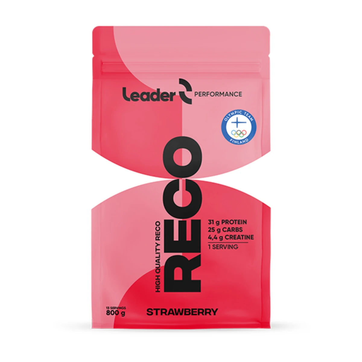 Leader Performance Reco Strawberry 800 g – Tehokas mansikanmakuinen palautusjuoma
