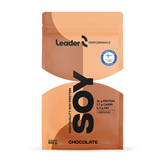 Leader Performance Soy Protein Chocolate 500 g – kaakaonmakuinen soijapohjainen proteiinijauhe