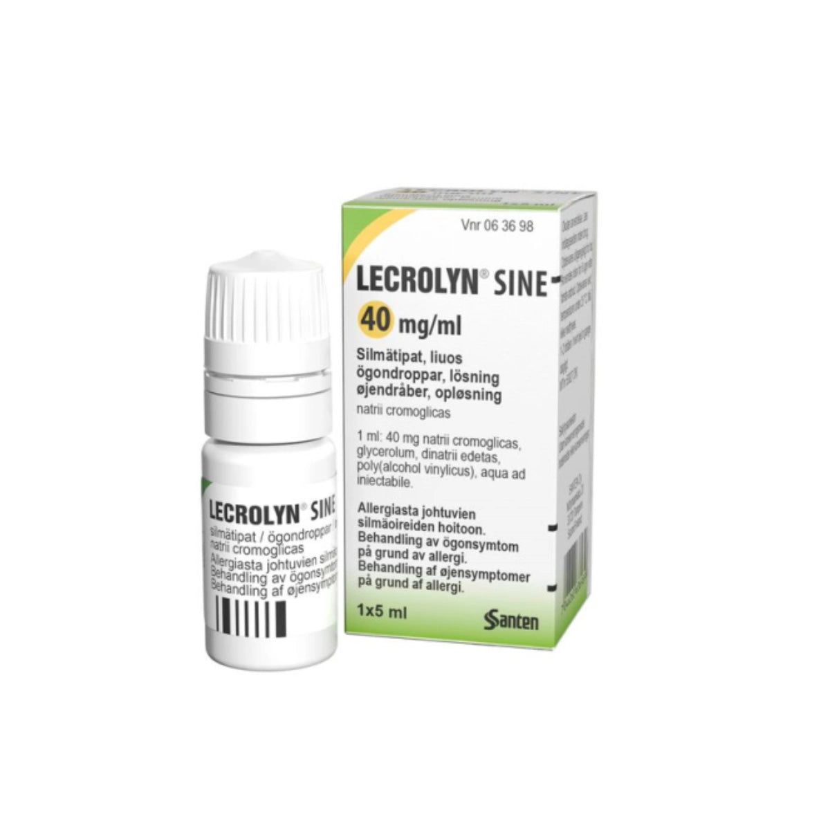 LECROLYN SINE 40 mg/ml silmätipat, liuos 5 ml