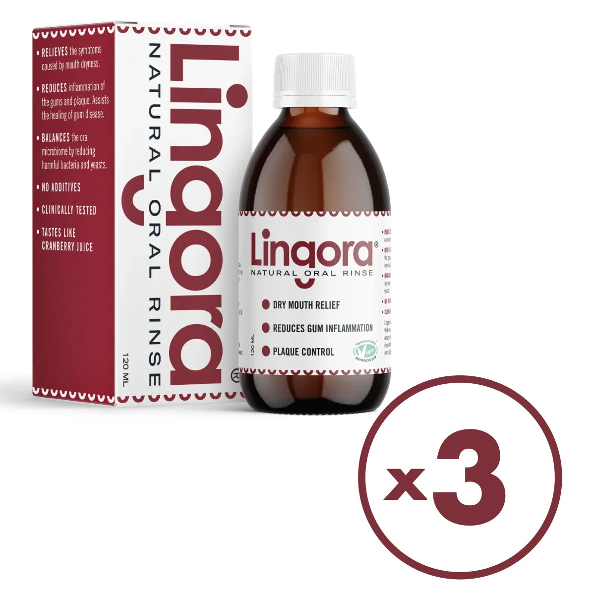 Lingora Puolukkasuuhuuhde 3x120 ml