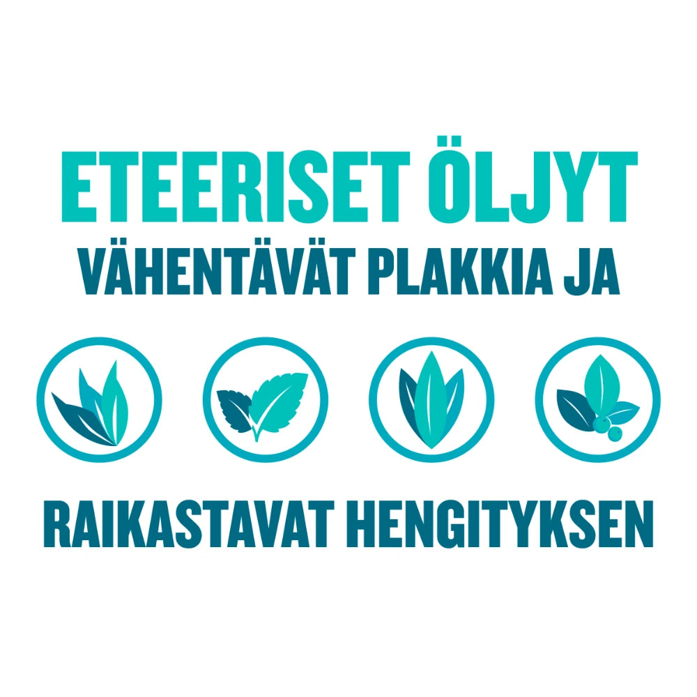 LISTERINE Cool Mint Milder Taste suuvesi eteeriset öljyt vähentävät plakkia
