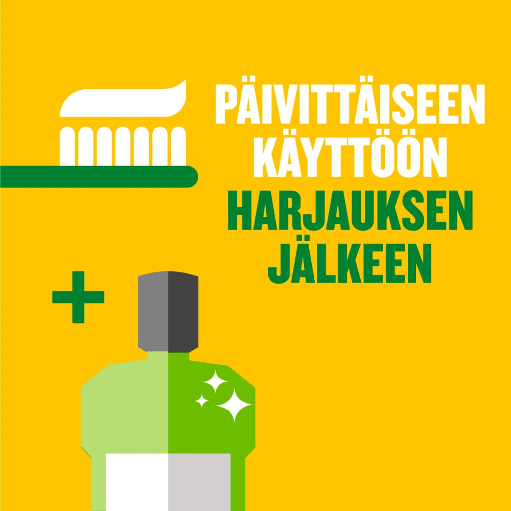 LISTERINE Fresh Ginger & Lime Milder Taste päivittäisen käyttöön