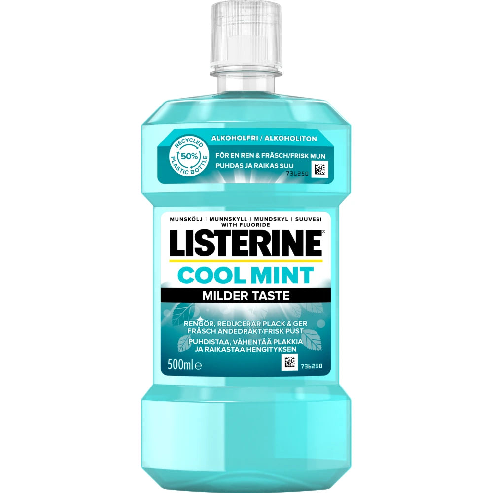 LISTERINE Cool Mint Milder Taste suuvesi 500 ml