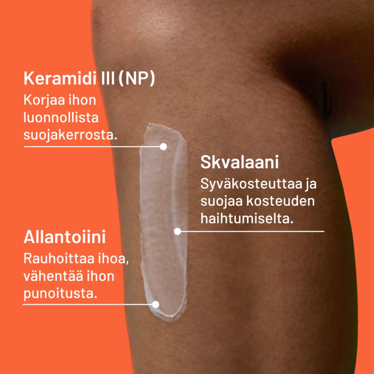 Locobase Repair Light Cream voide sisältää keramedeja, skvalaania ja allantoiinia