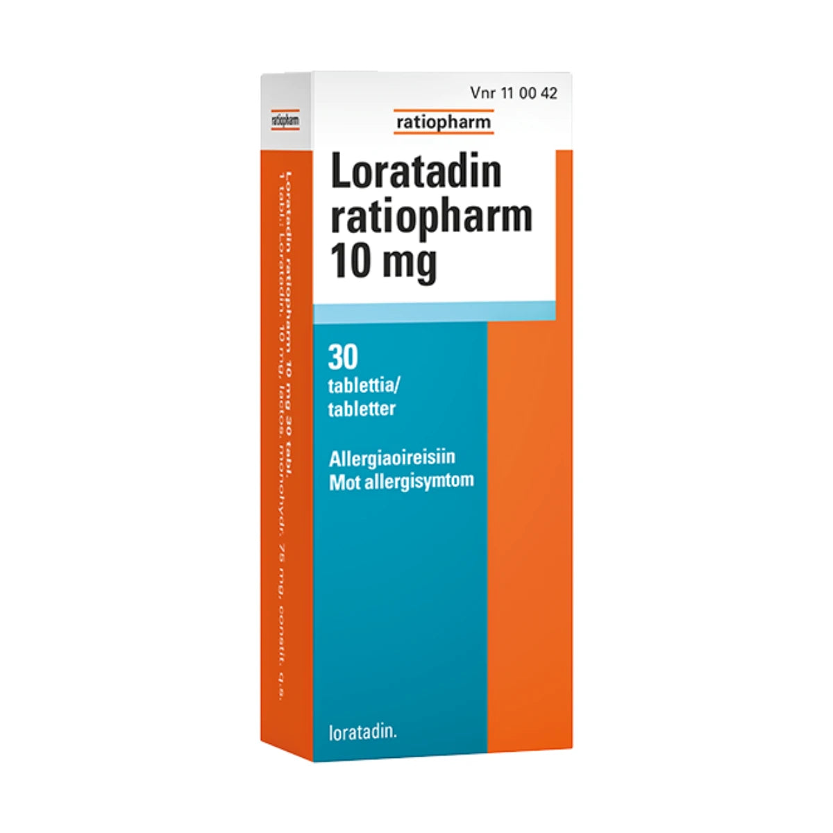 LORATADIN RATIOPHARM 10 mg tabletti 30 kpl allergiaoireisiin