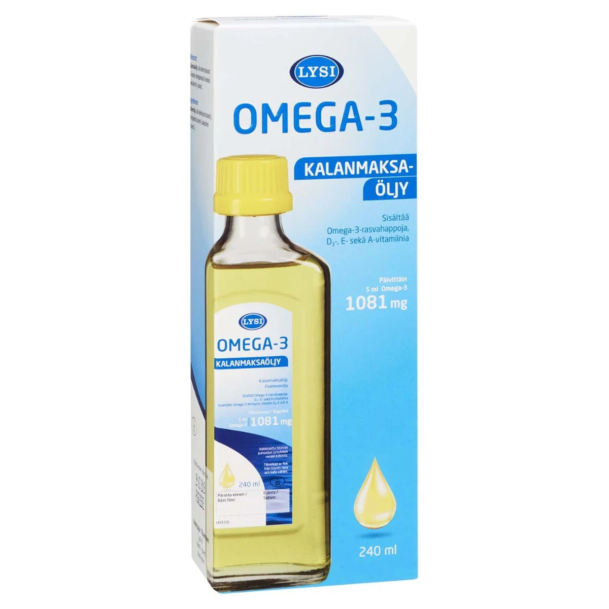 LYSI Omega-3 kalanmaksaöljy 240 ml