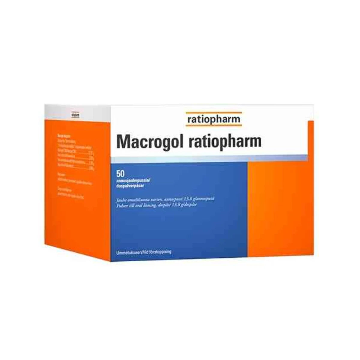MACROGOL Ratiopharm annospussi 13,8 g ummetuksen hoitoon 50 kpl