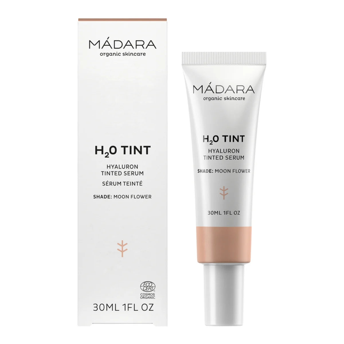 Mádara H2O Tint Hyaluron Tinted Serum 2 Moon Flower – vegaaninen kasvoseerumi