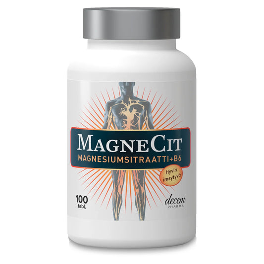 MAGNECIT Magnesiumsitraatti + B6 tabletti 100 kpl