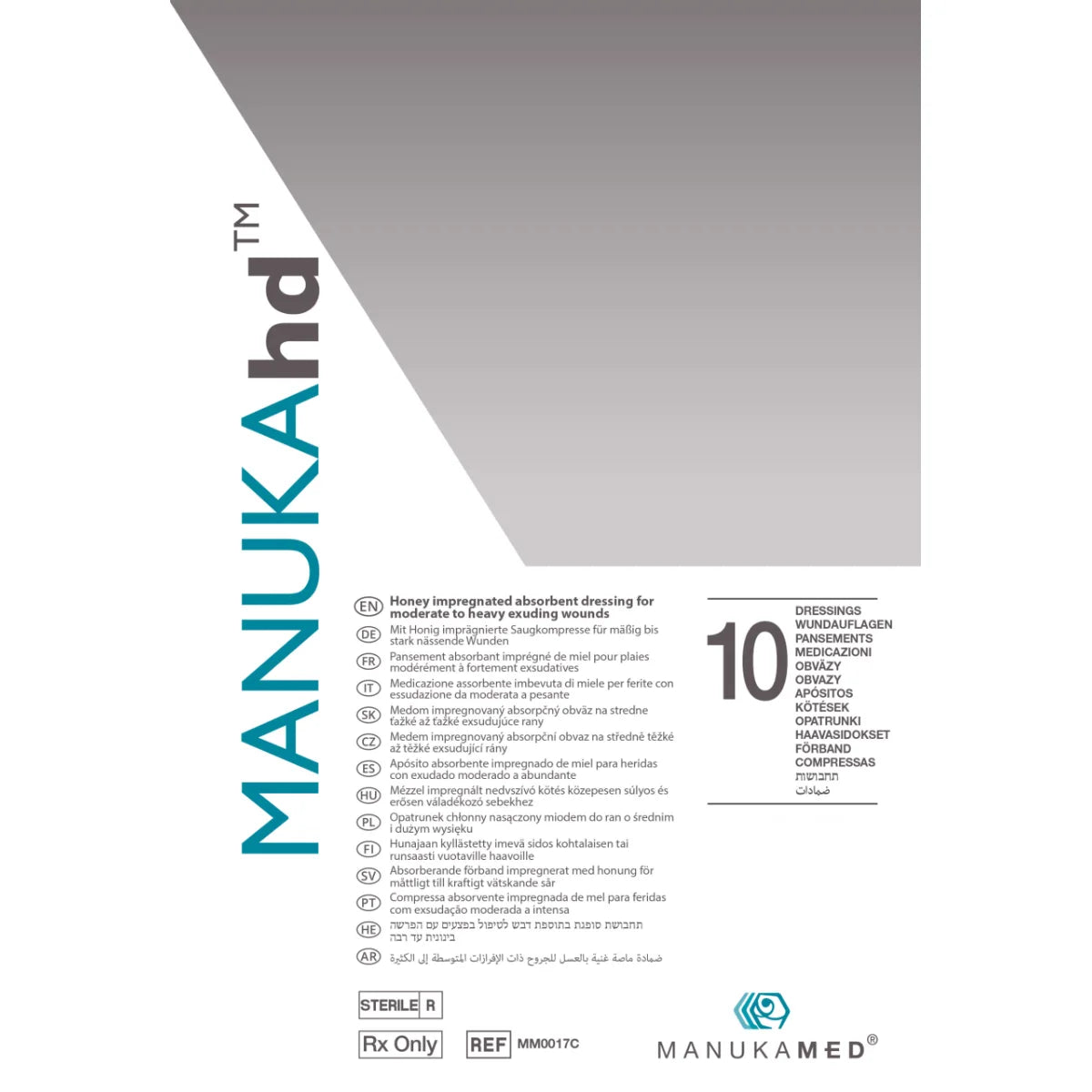 MANUKAhd® hunajalla kyllästetty geeliytyvä kuitusidos