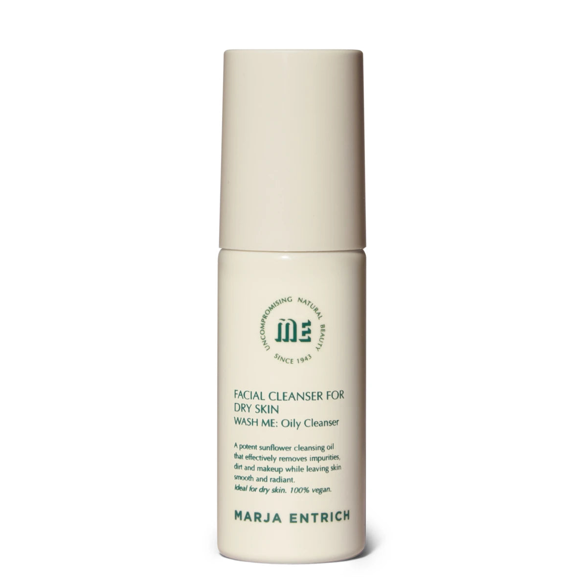 Marja Entrich Auringonkukkaöljy 100 ml – Wash Me: Hellävaraisen tehokas puhdistusöljy kuivalle iholle