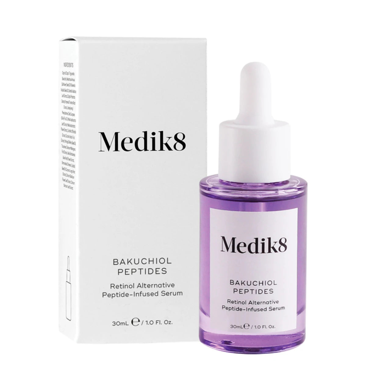 MEDIK8 Bakuchiol Peptides kasvoseerumi 30 ml vegaaninen vaihtoehto retinoliseerumille
