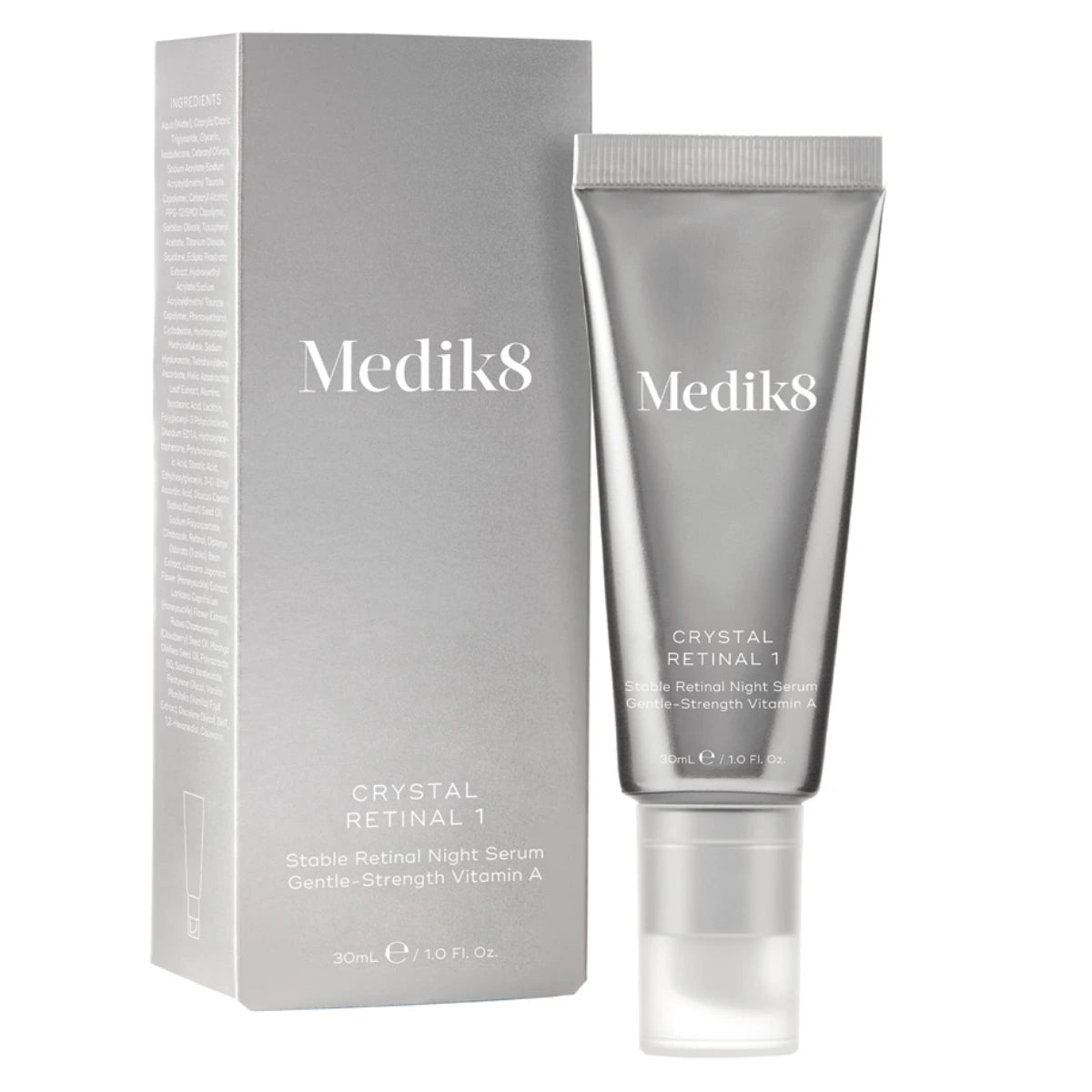 MEDIK8 Crystal Retinal 1 30 ml tehokkaasti ikääntymisen merkkejä vähentävä A-vitamiiniseerumi