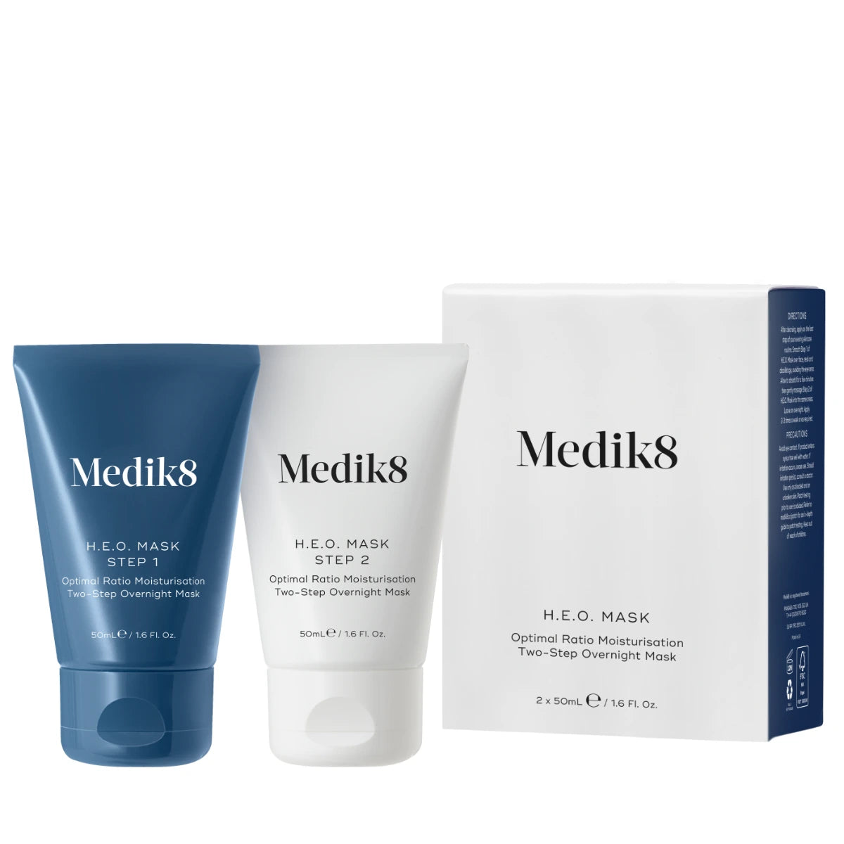 MEDIK8 H.E.O. Mask 2x50 ml pitkäkestoisesti kosteuttava yönaamio