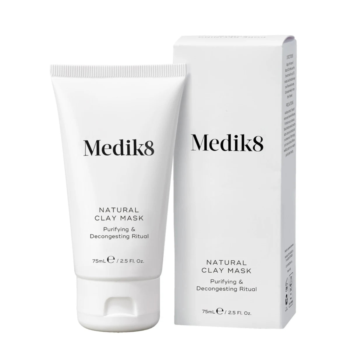 Medik8 Natural Clay Mask 75 ml – Puhdistava ja kirkastava savinaamio epäpuhtaalle iholle